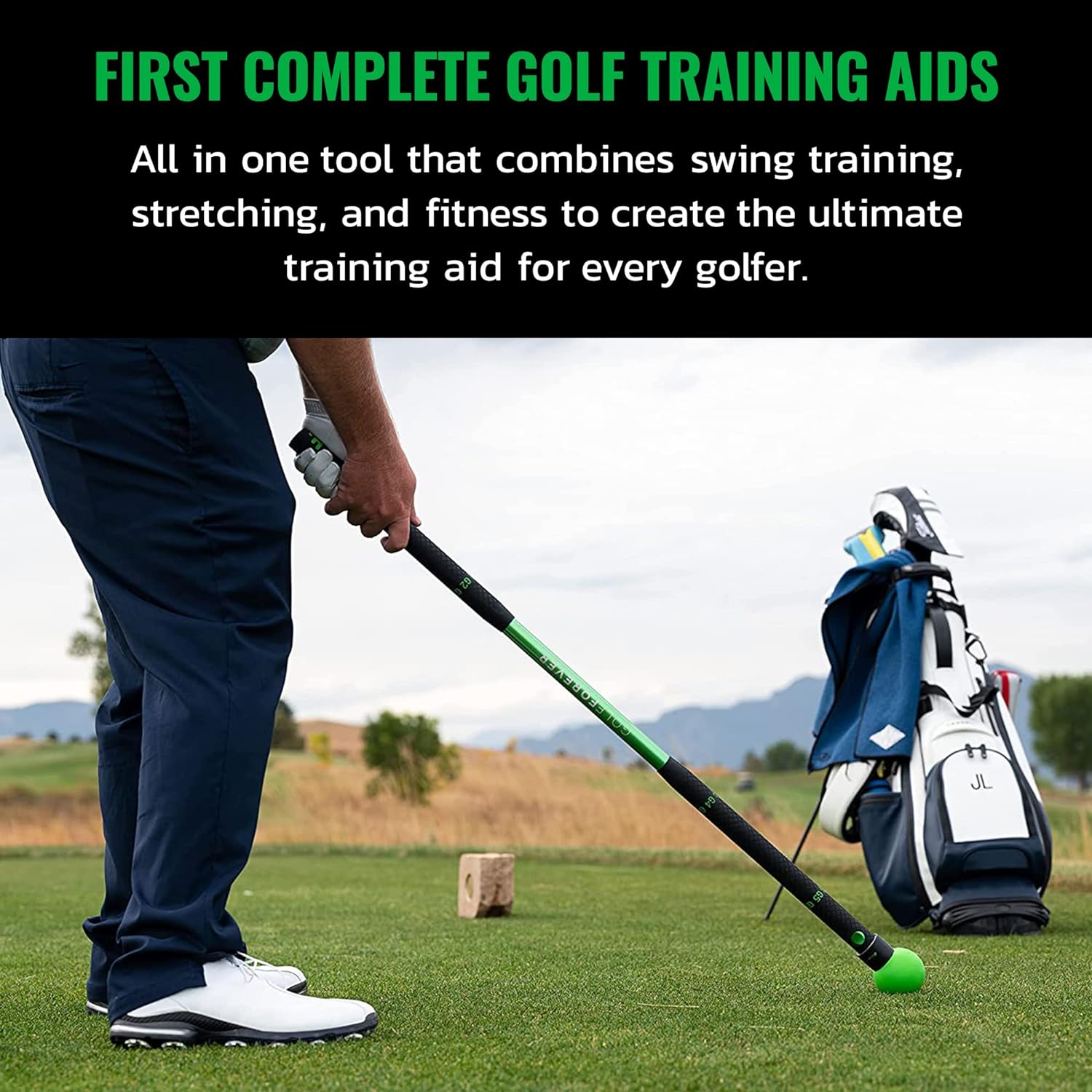 GolfForever Swing Trainer Aid Kit Proven by Golfer Scottie Scheffler | Premium Golf Training Aid Equipment to Improve Strength Flexibility Golf Swing Posture | Includes 30Day Training Video Access